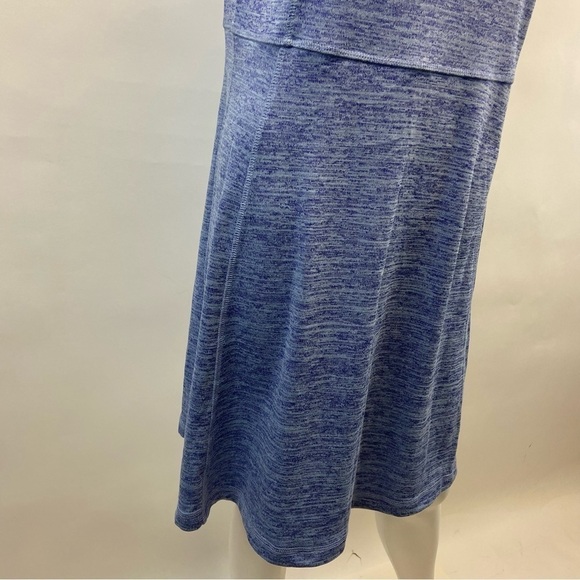 Talbots Blue V-Neck Casual Fit and Flare Jersey Knit Dress, M - Picture 6 of 11